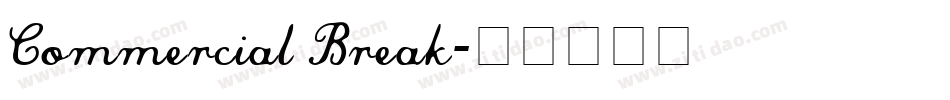 Commercial Break字体转换